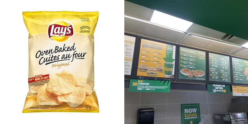 Subway Menu