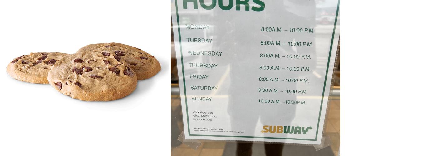 Subway Menu