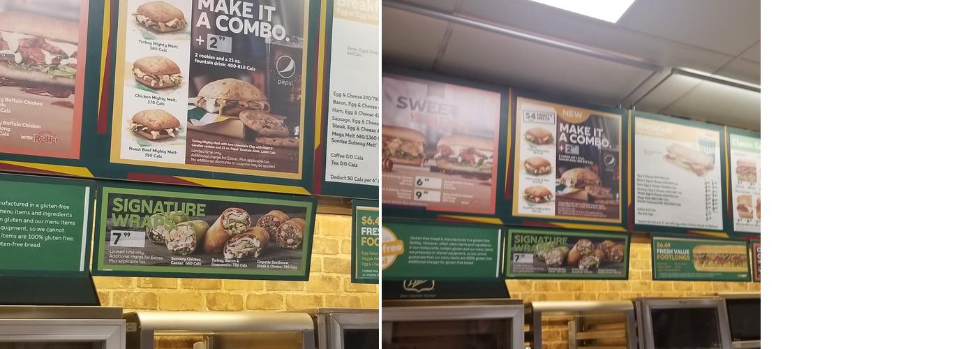 Subway Menu