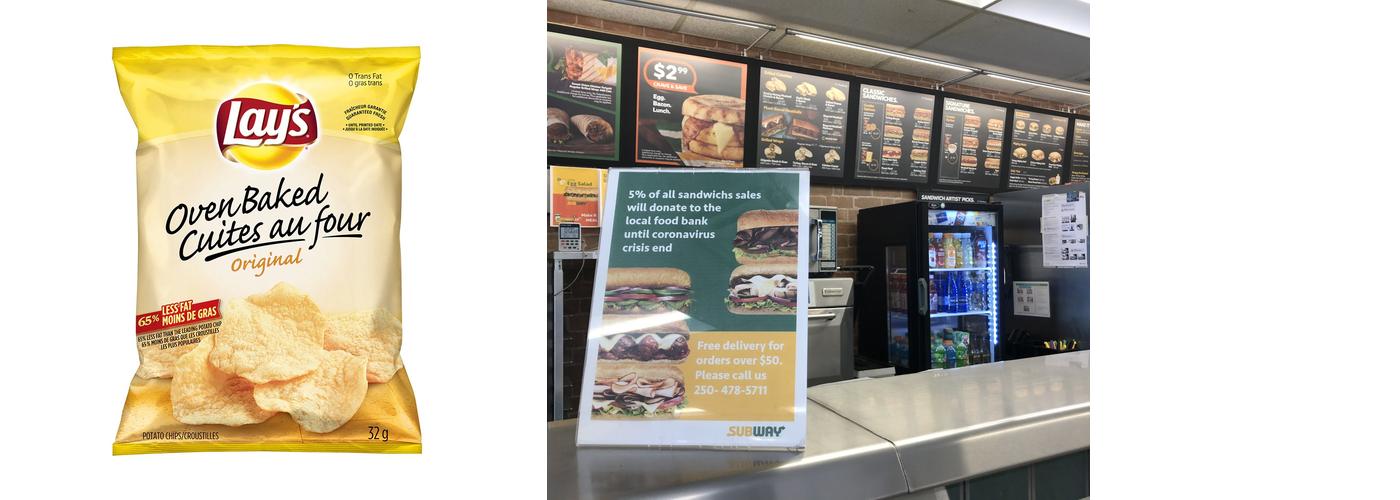 Subway Menu