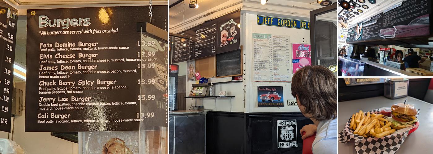 Planet Java Fifties Diner Menu