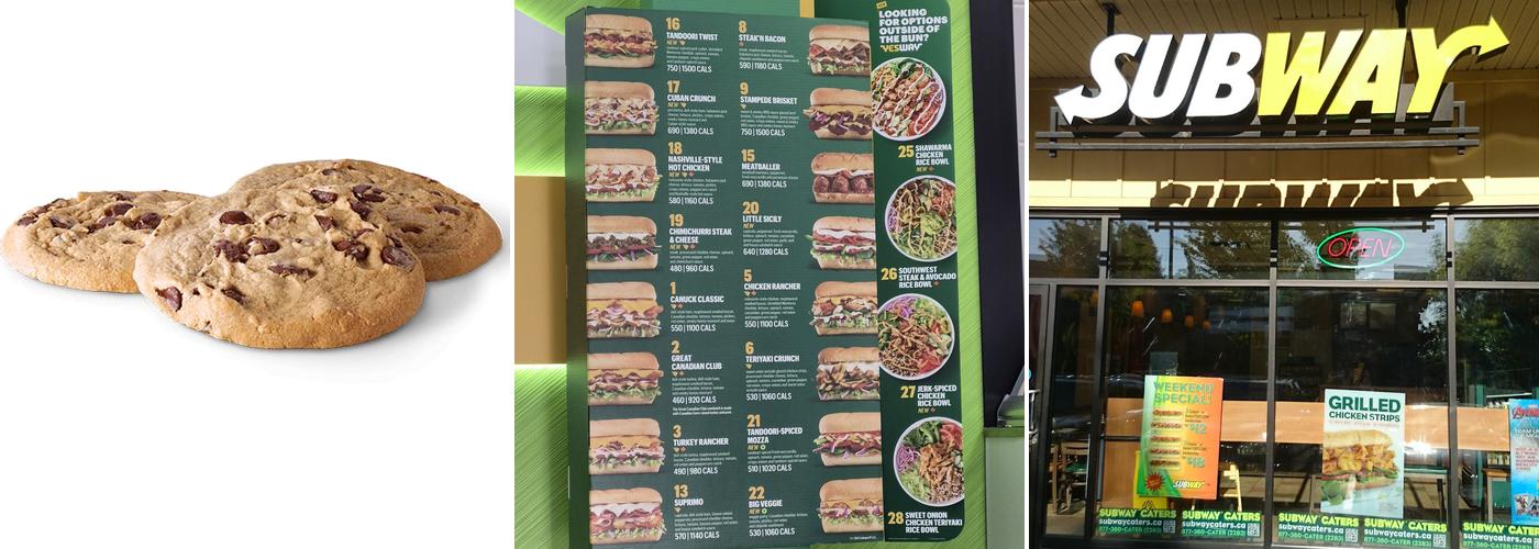 Subway Menu