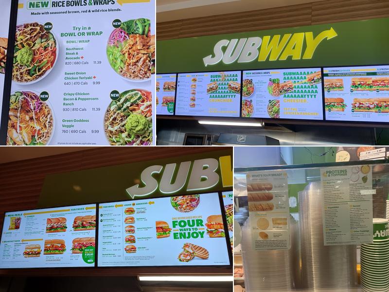 Subway Menu