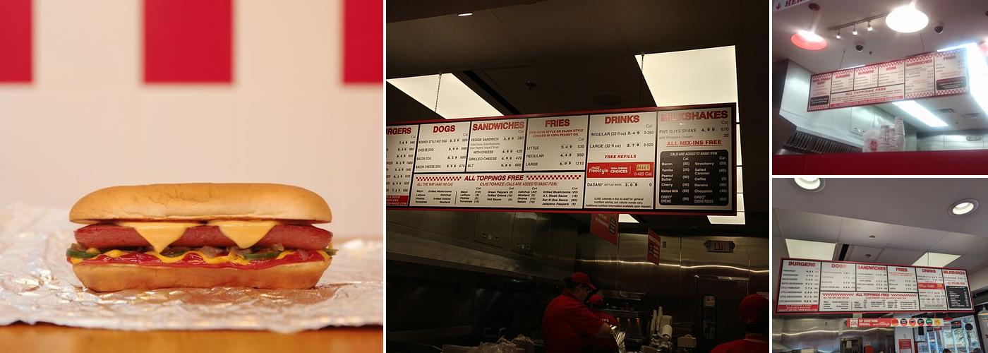 Five Guys Menu