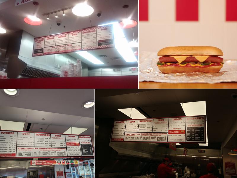 Five Guys Menu