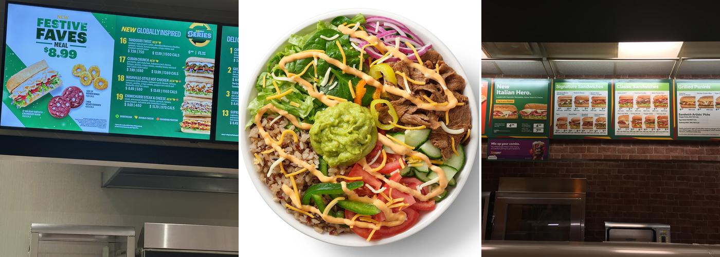 Subway Menu