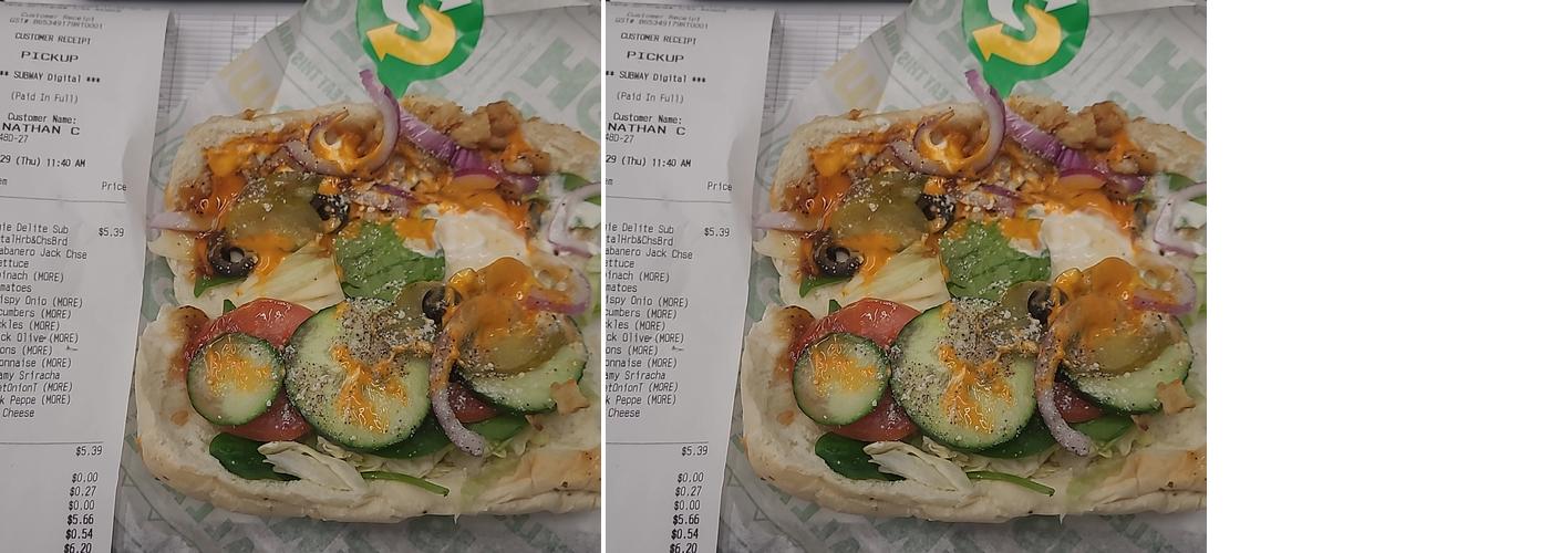 Subway Menu