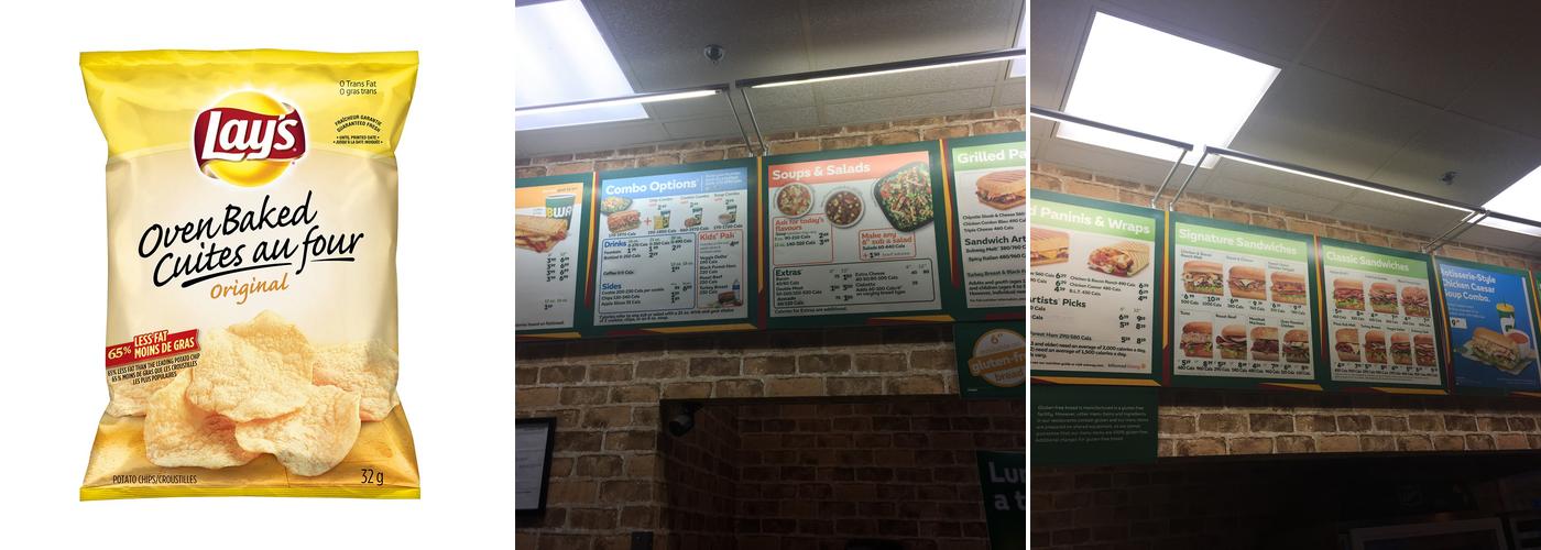 Subway Menu