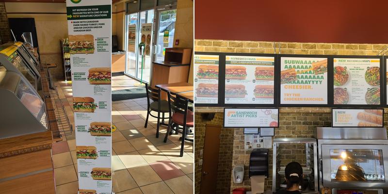 Subway Menu