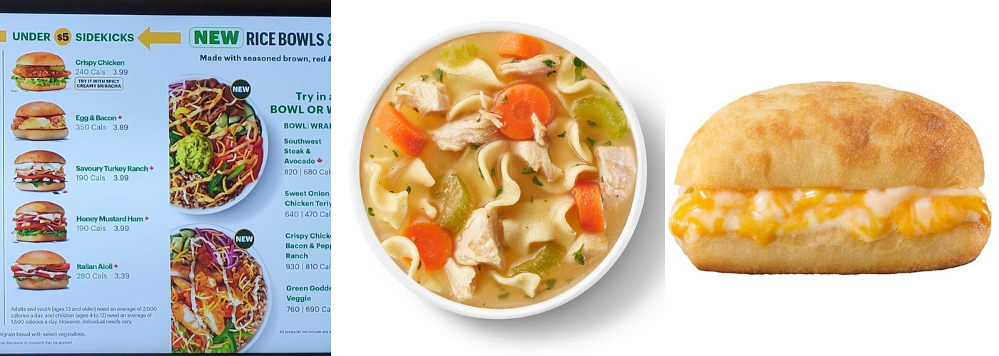 Subway Menu