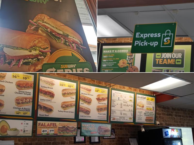 Subway Menu