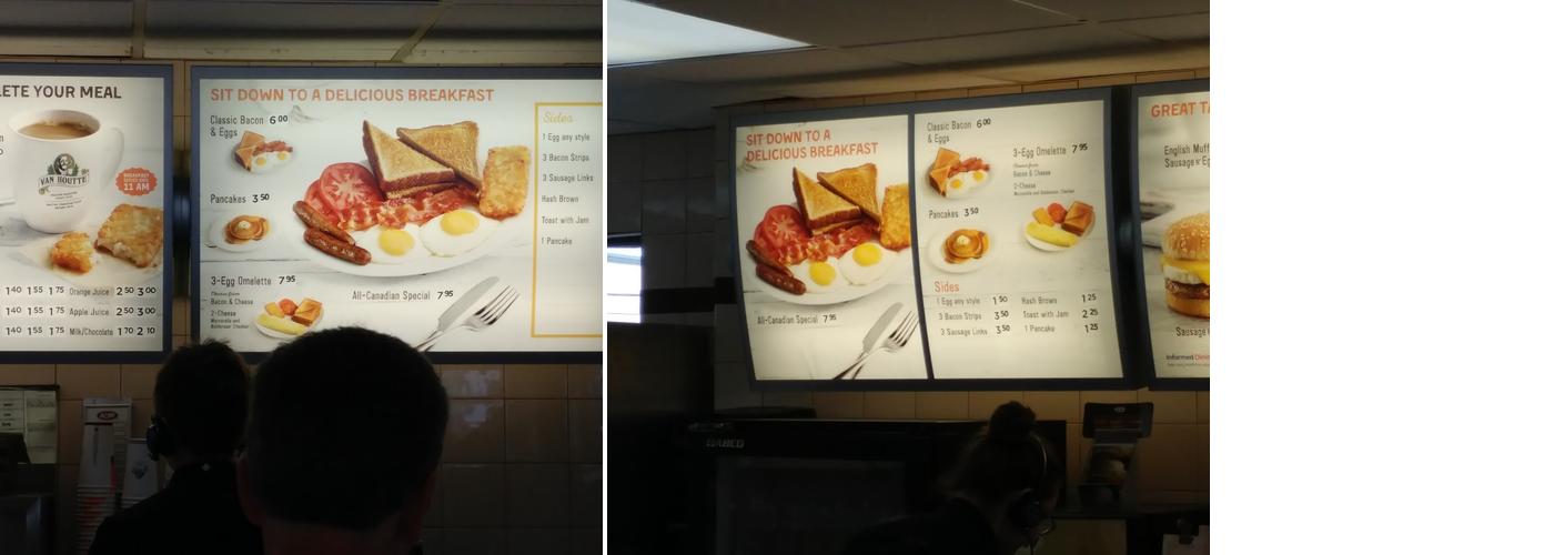 A&W Canada Menu