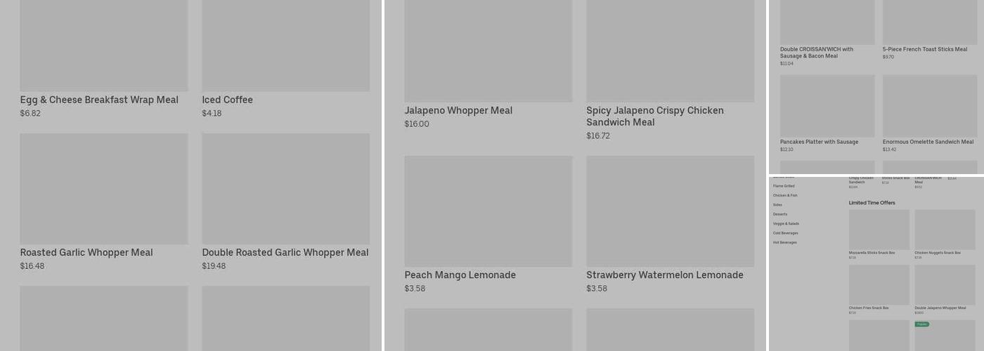 Burger King Menu