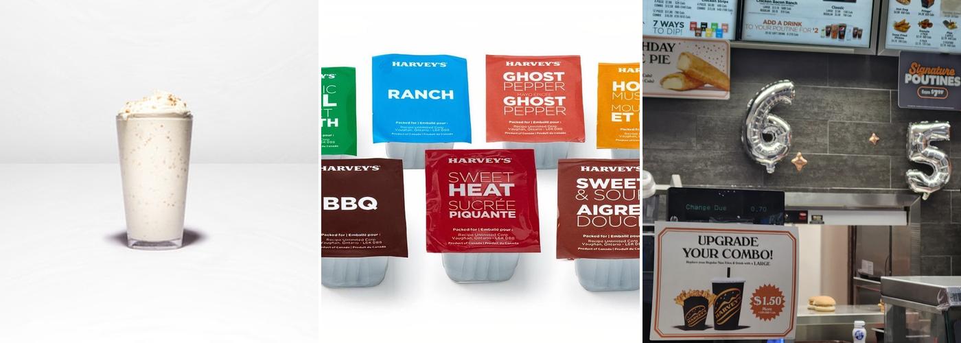Harvey's Menu