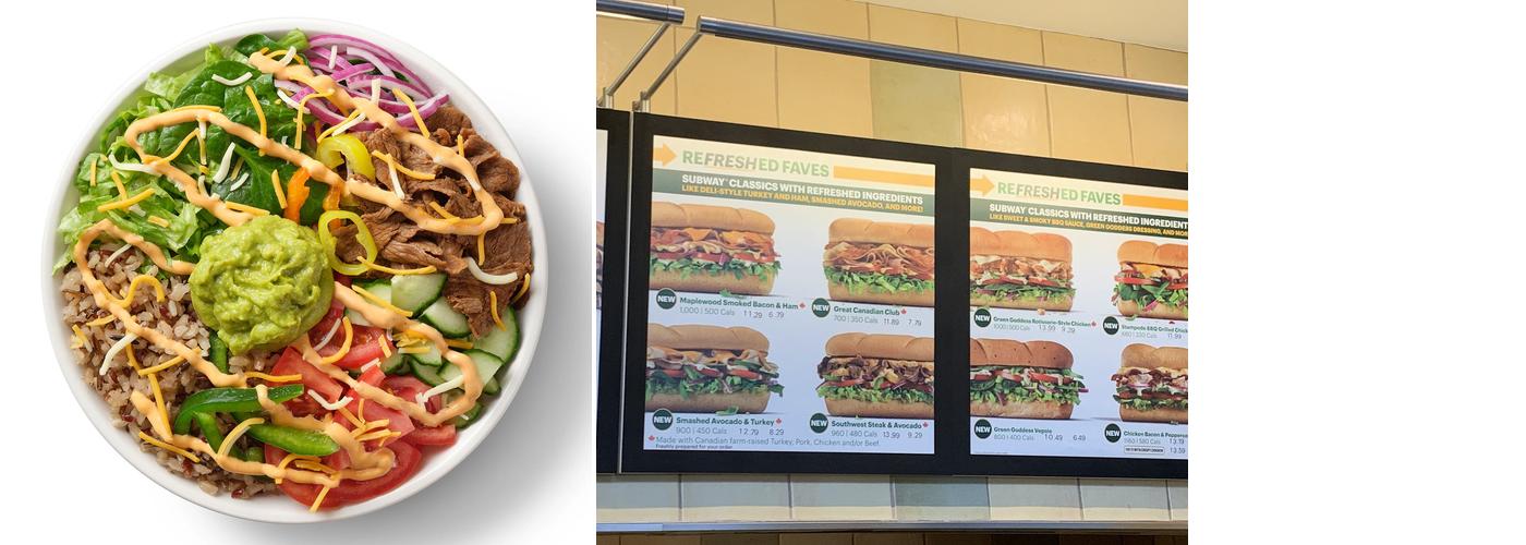 Subway Menu