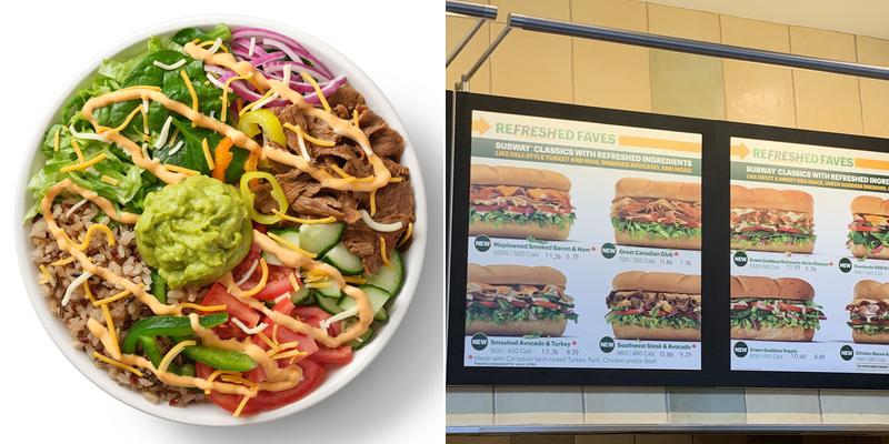 Subway Menu