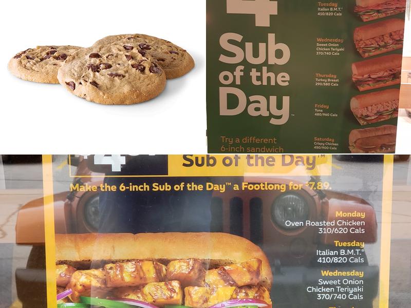 Subway Menu
