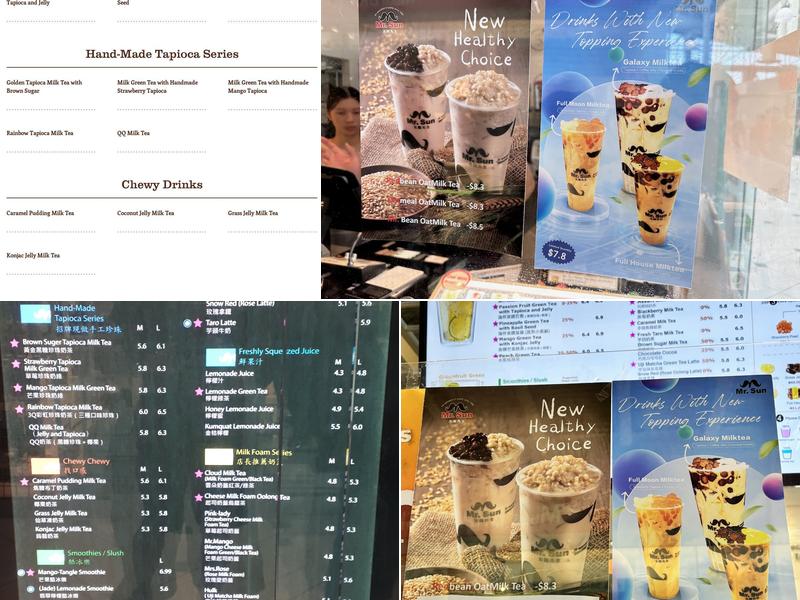 Mr. Sun Menu