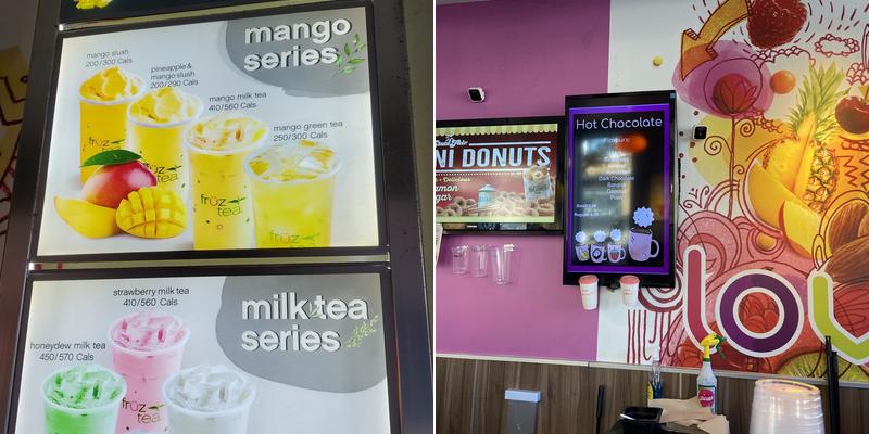 Fruz Bubble Tea Menu
