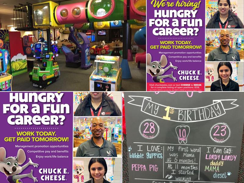 Chuck E. Cheese Menu
