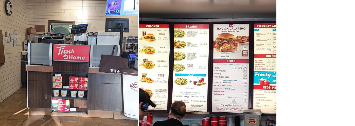 Tim Hortons Menu