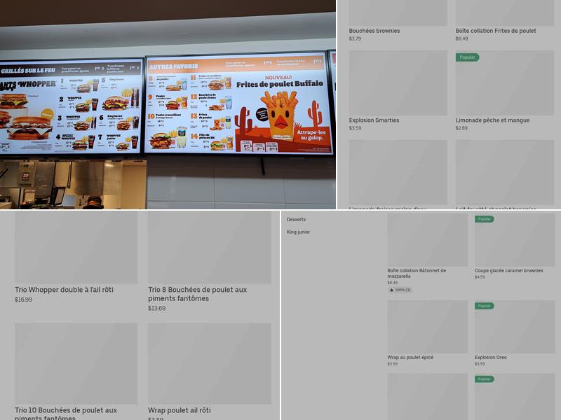 Burger King Menu