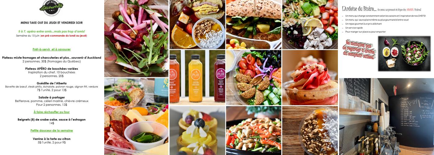 Café Bistro Découvertes Menu