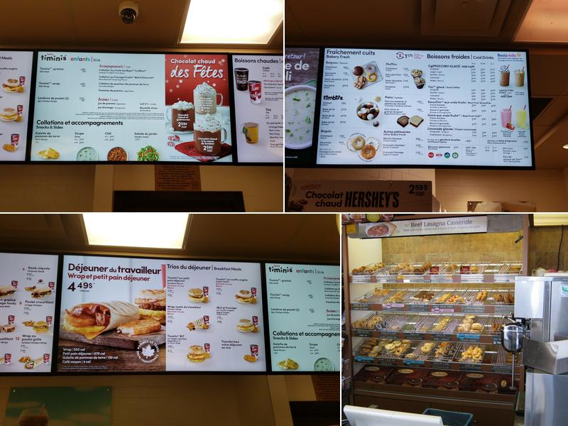 Tim Hortons Menu