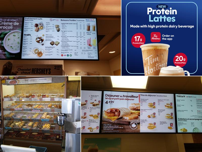 Tim Hortons Menu