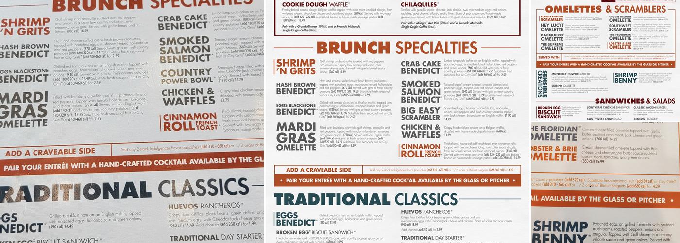 Another Broken Egg Cafe Menu