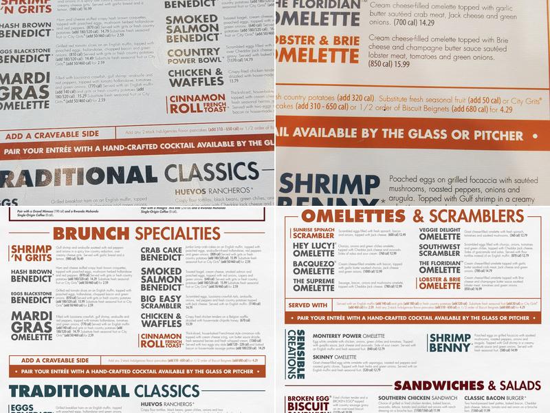 Another Broken Egg Cafe Menu