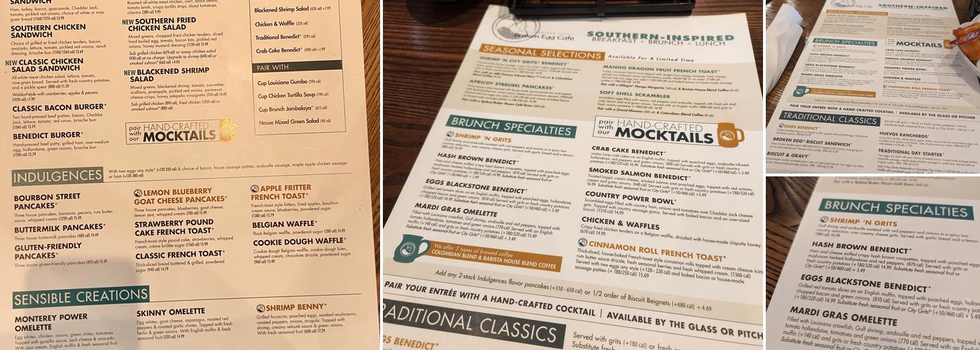 Another Broken Egg Cafe Menu