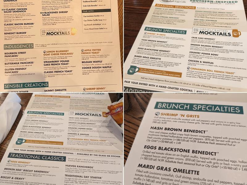 Another Broken Egg Cafe Menu