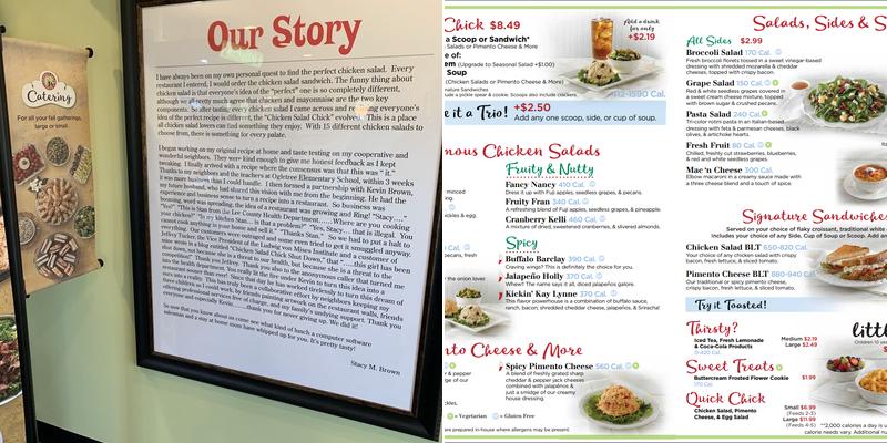 Chicken Salad Chick Menu