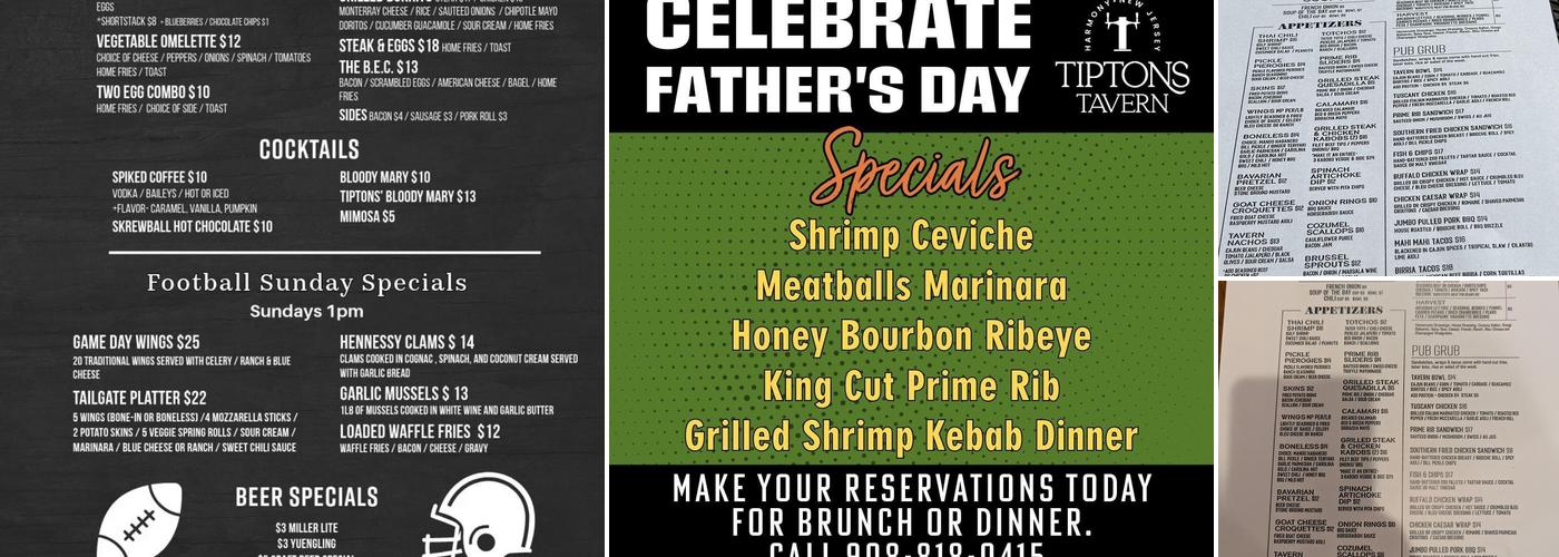 Tiptons Tavern Menu