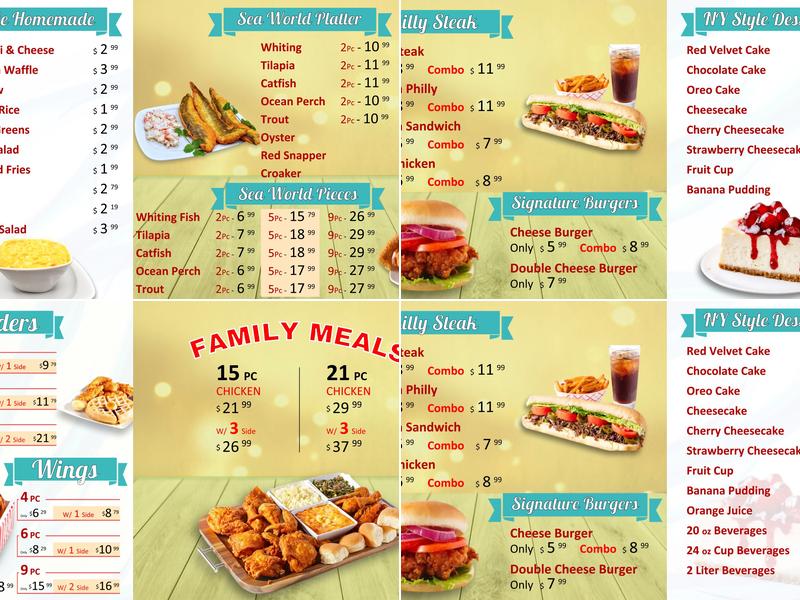Crown Fried Chicken Menu
