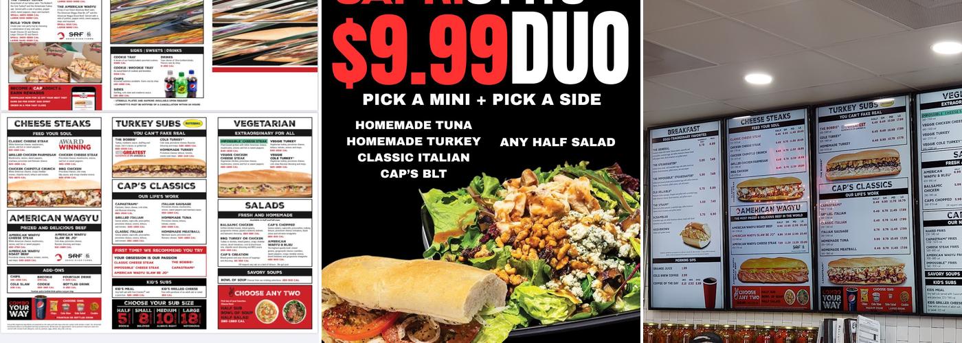 Capriotti's Sandwich Shop Menu