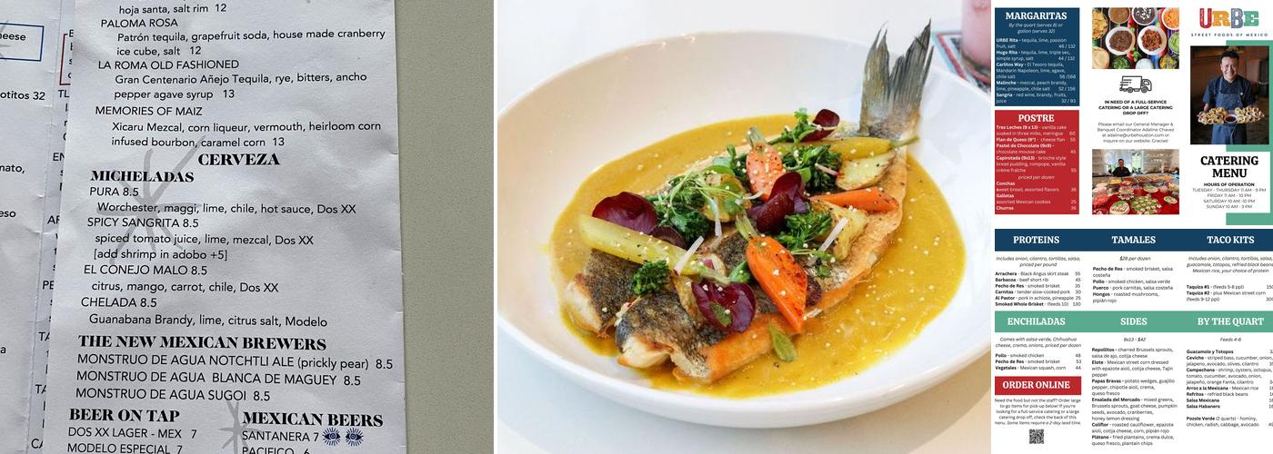 Urbe Menu