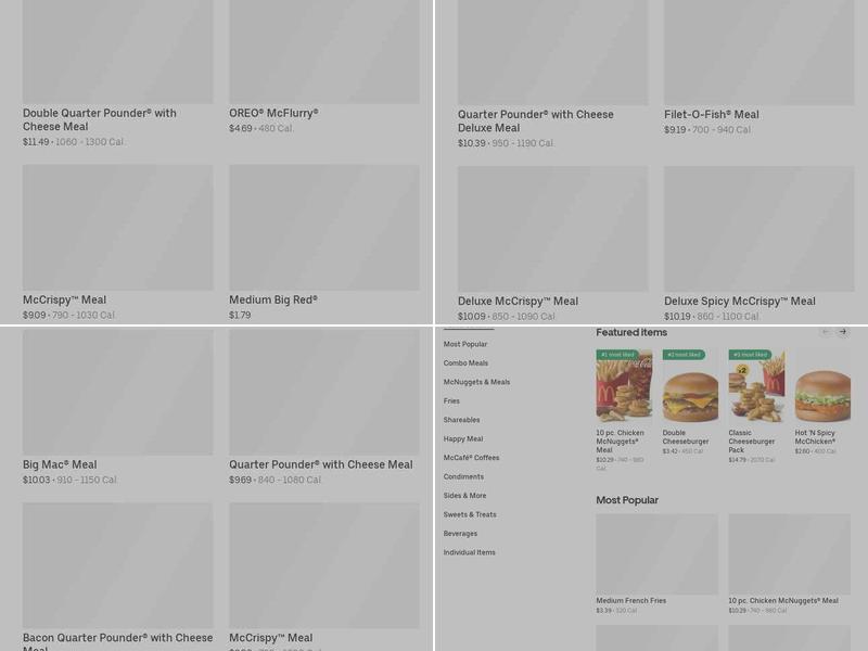 McDonald's Menu