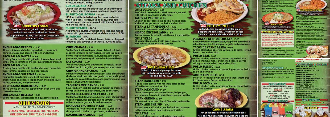 Mariscos Acapulco Mexican Grill Menu