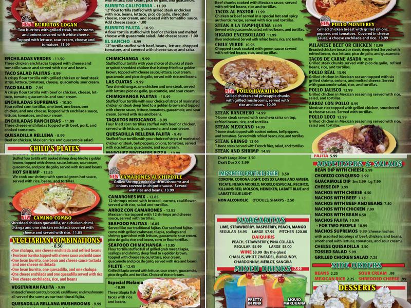 Mariscos Acapulco Mexican Grill Menu