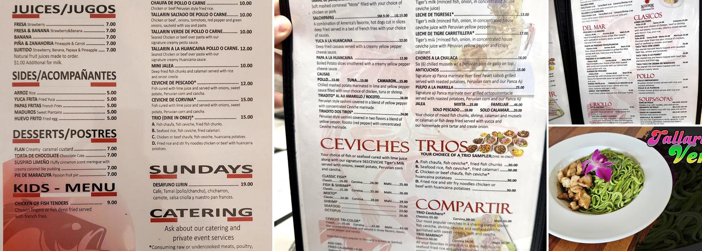 561CEVICHE Menu