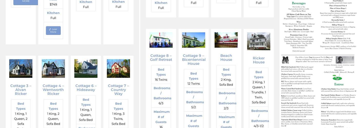 Mel's Hilltop Restaurant Menu