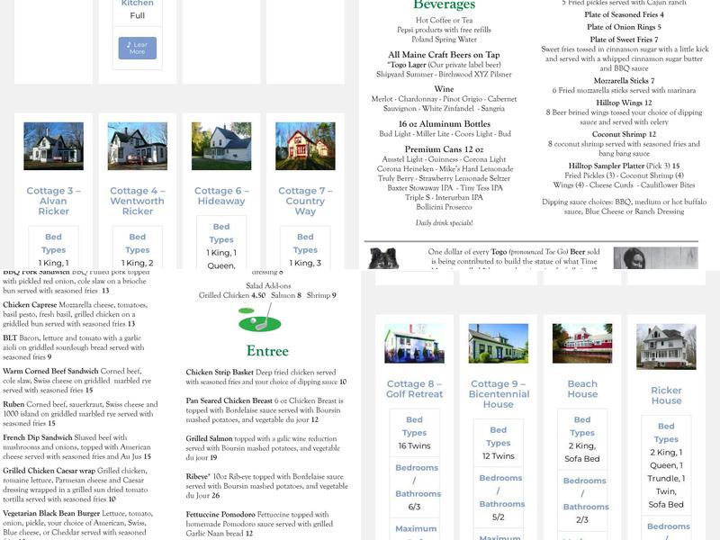 Mel's Hilltop Restaurant Menu