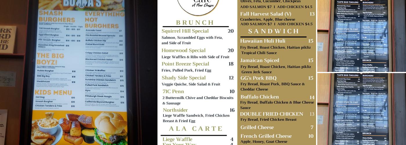 Bubba’s Menu