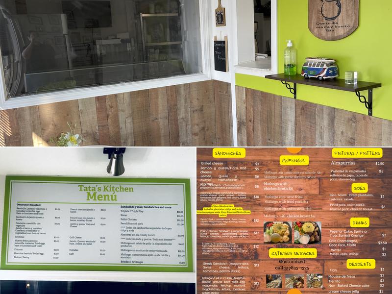 Tata’s Kitchen Menu