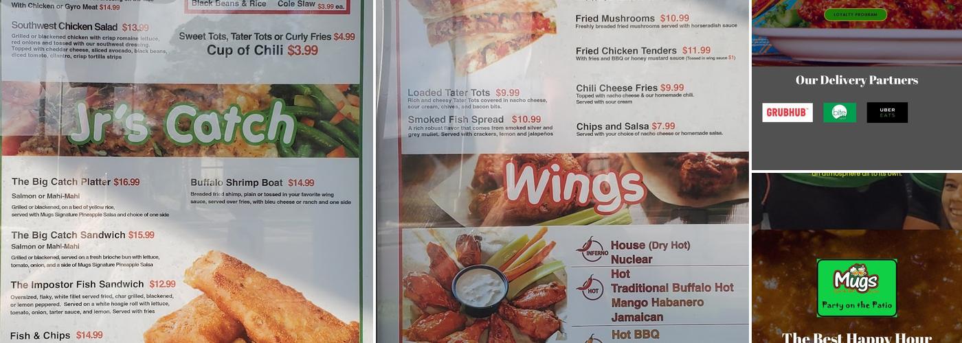 Mugs Jr. Drive-thru grill Menu