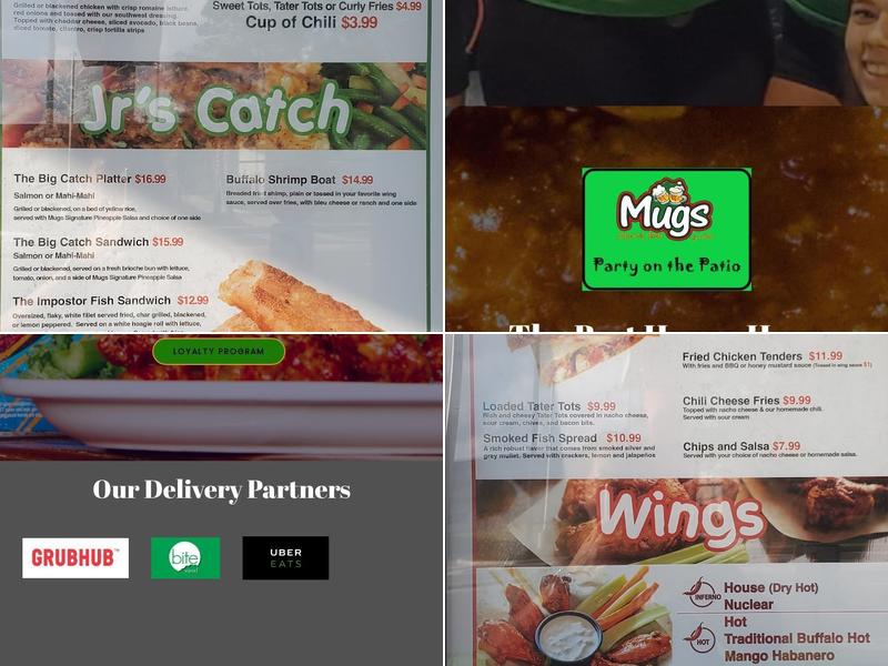 Mugs Jr. Drive-thru grill Menu