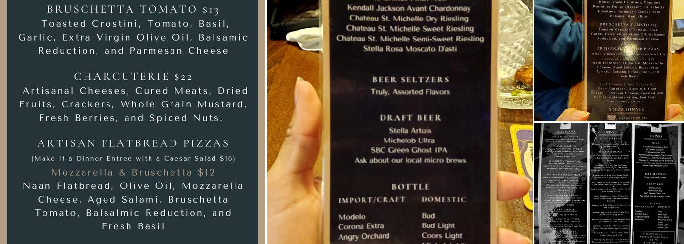 Capone's Speakeasy Grill Menu