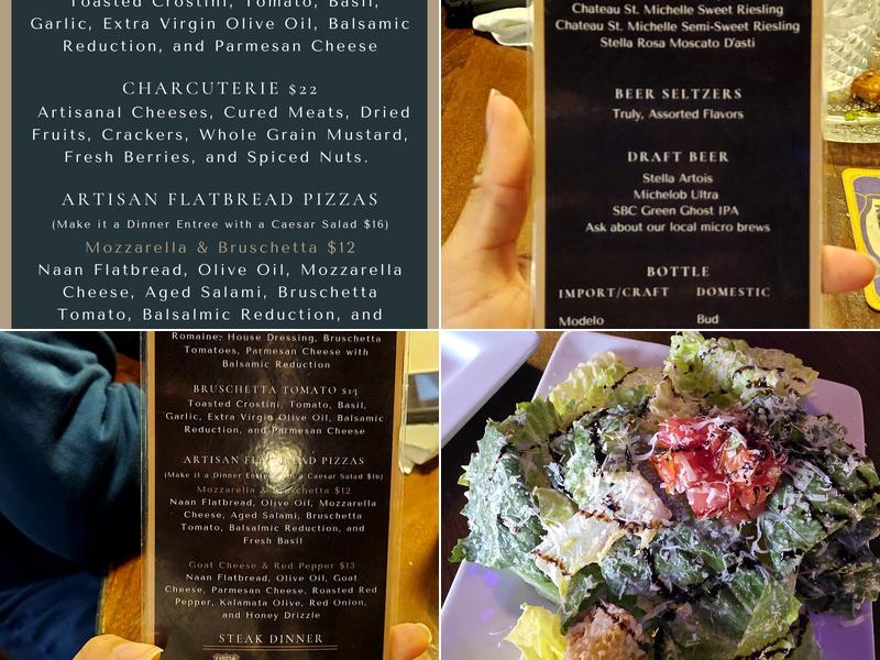 Capone's Speakeasy Menu